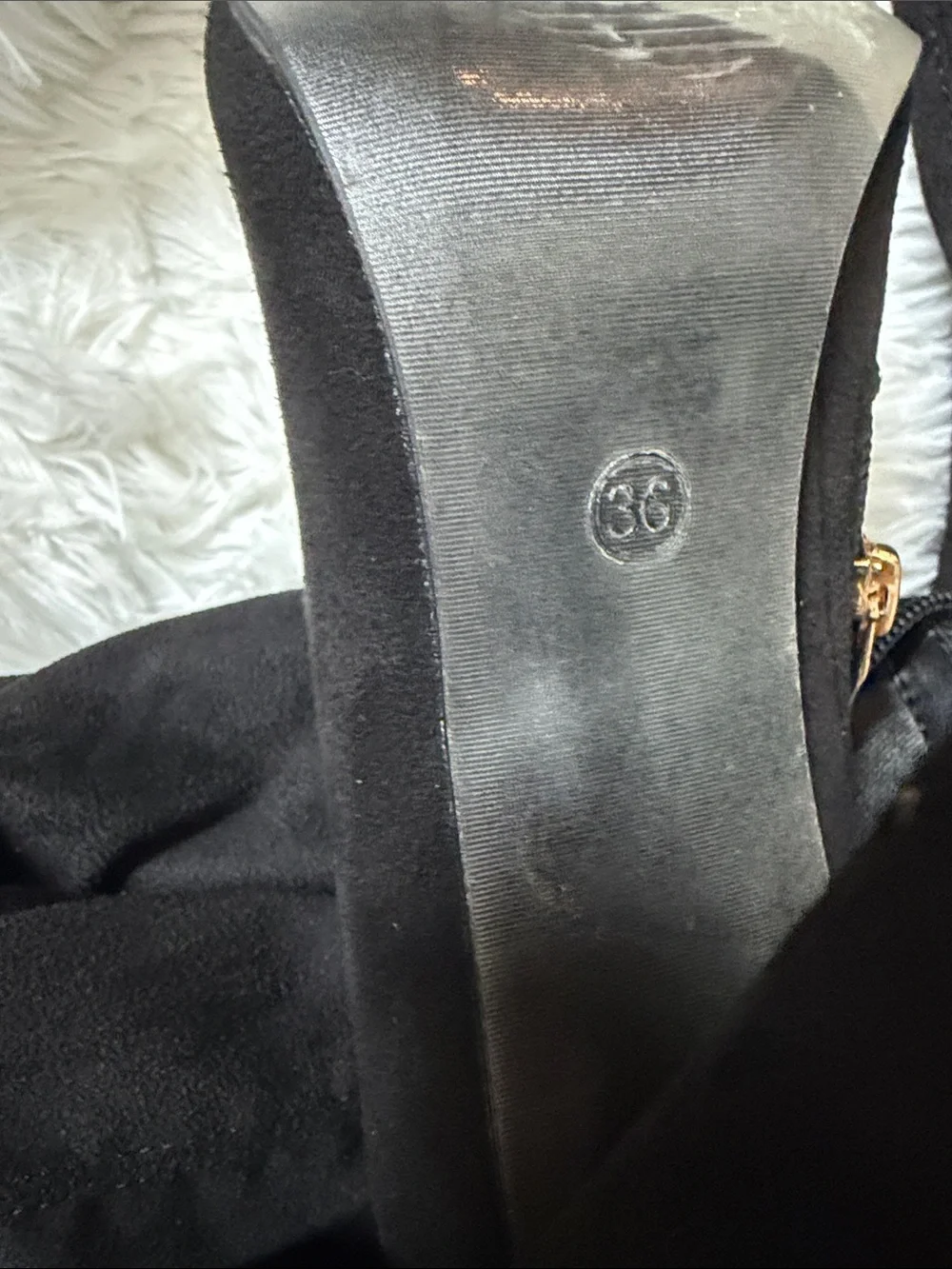 Black Over-the-Knee Pointed Toe Boots